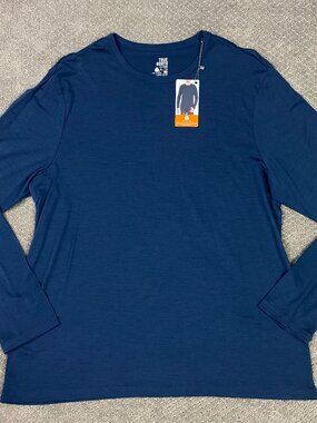 True North Merino Wool Shirt Mens XL Black Long Sleeve Hiking Base Layer NEW NWT